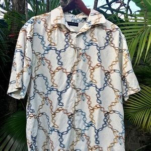 Jhane Barnes Silk Shirt, Size Extra Large